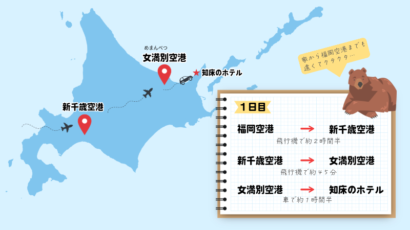 北海道の地図のイラスト